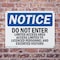 Signmission Do Not Enter Limited Access Area Access OSHA Notice Sign, Plastic, 14in W x 10in L, 2PK OS-2PACK-NS-P-1014-L-11192 - alternate 7